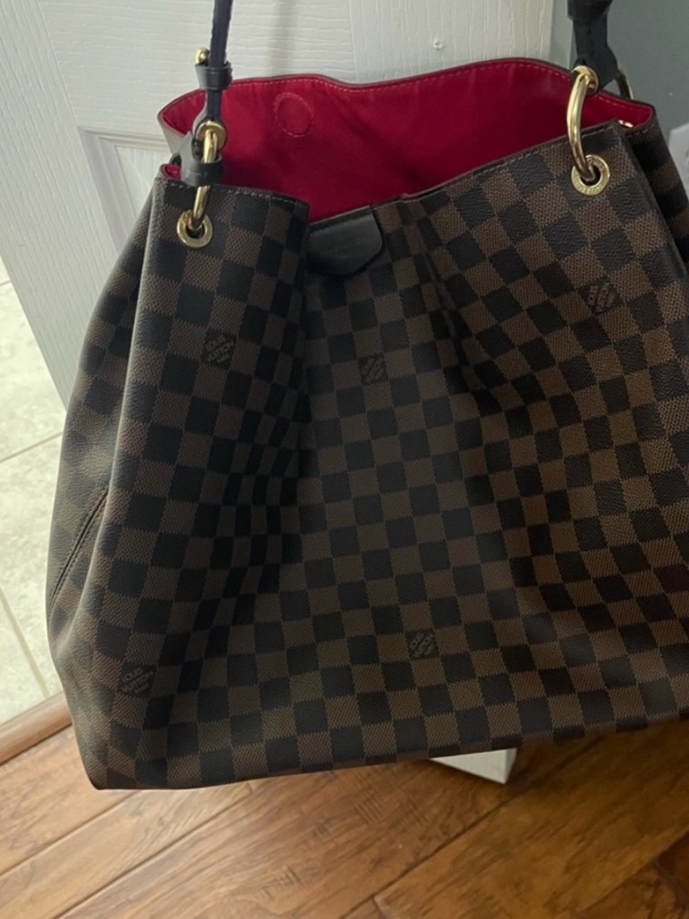 Louis Vuitton Brown Damier Ebene Shoulder Bag - Picture 5 of 10